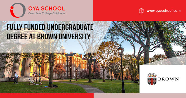 Fully Funded Undergraduate Degree at Brown University