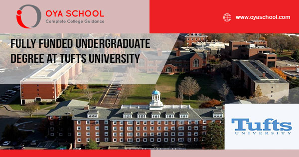 Fully Funded Undergraduate Degree at Tufts University